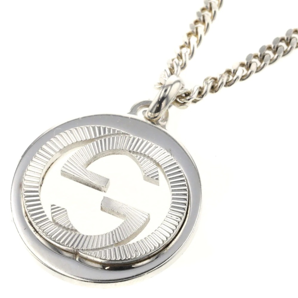 New Authentic Gucci Groove GG Necklace 22"
